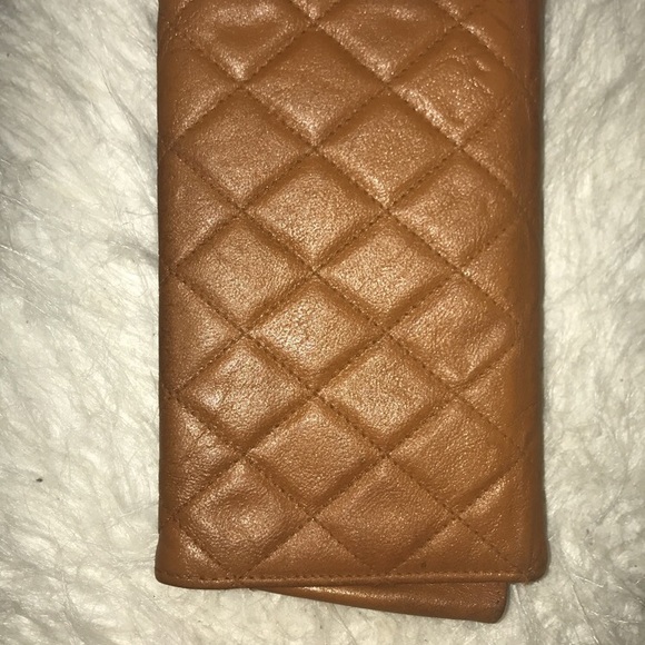 AUTHENTIC CHANEL BURNT ORANGE/ BROWN WALLET - Picture 2 of 7